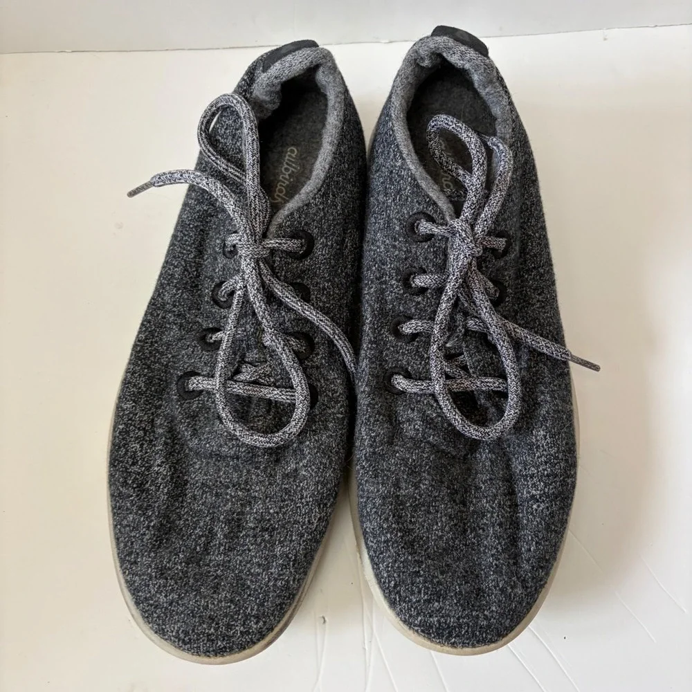 Allbirds Wool Runners Mens 10 Charcoal Grey Heather Merino Wool Sneakers WR M10